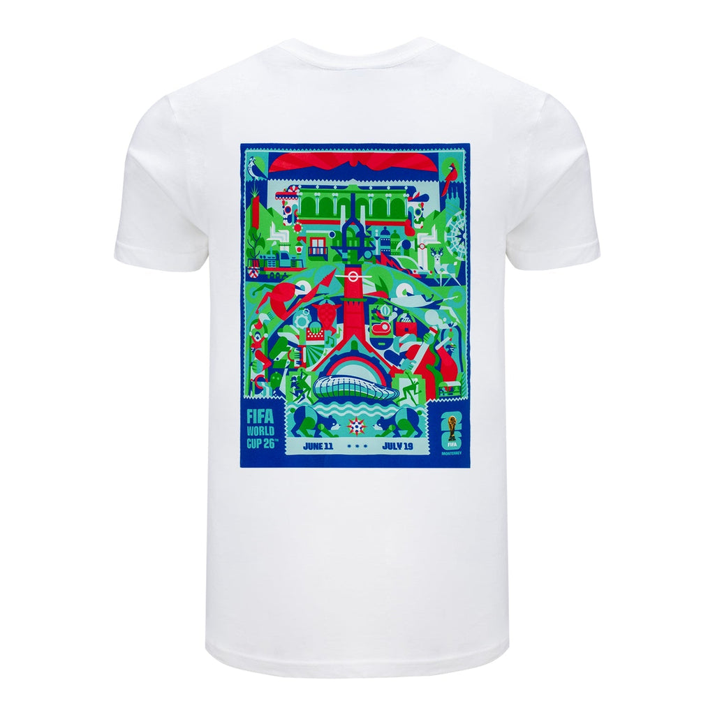 FIFA World Cup 2026™  Monterrey Poster White T-Shirt [ENG] - Unisex
