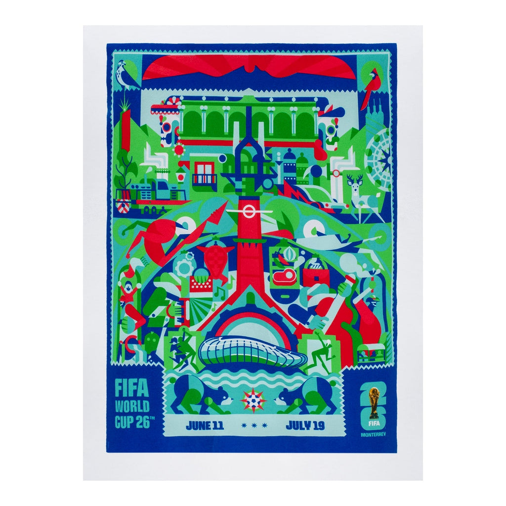 FIFA World Cup 2026™  Monterrey Poster White T-Shirt [ENG] - Unisex