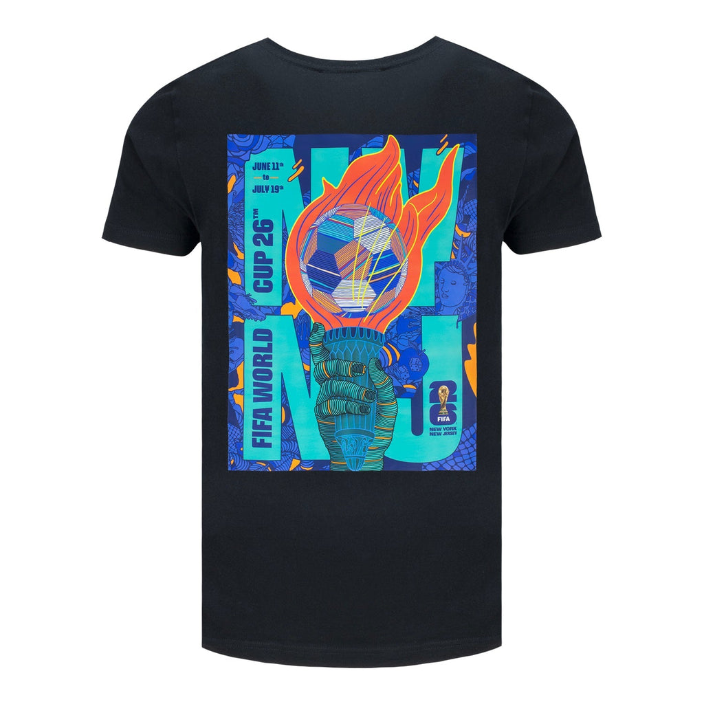 FIFA World Cup 2026™  New York New Jersey Poster Black T-Shirt - Unisex