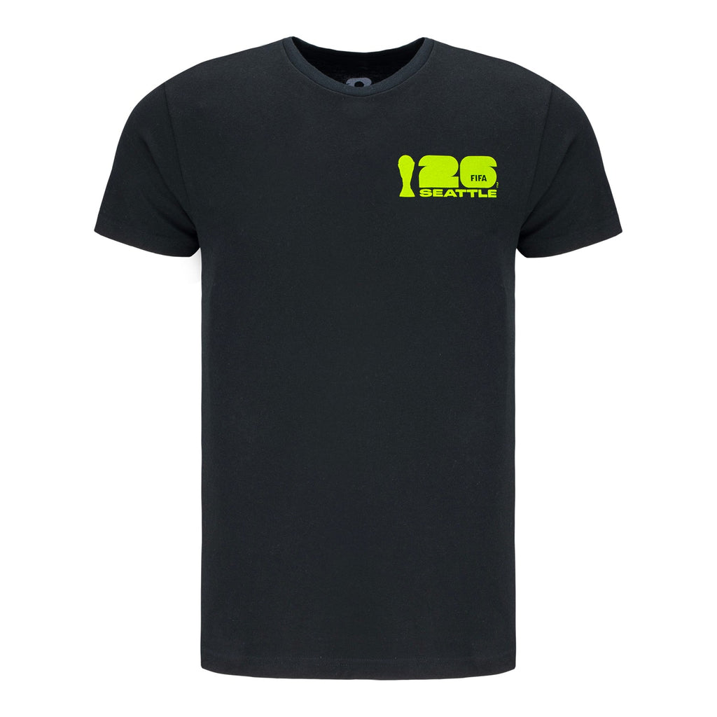 FIFA World Cup 2026™  Seattle Poster Black T-Shirt - Unisex