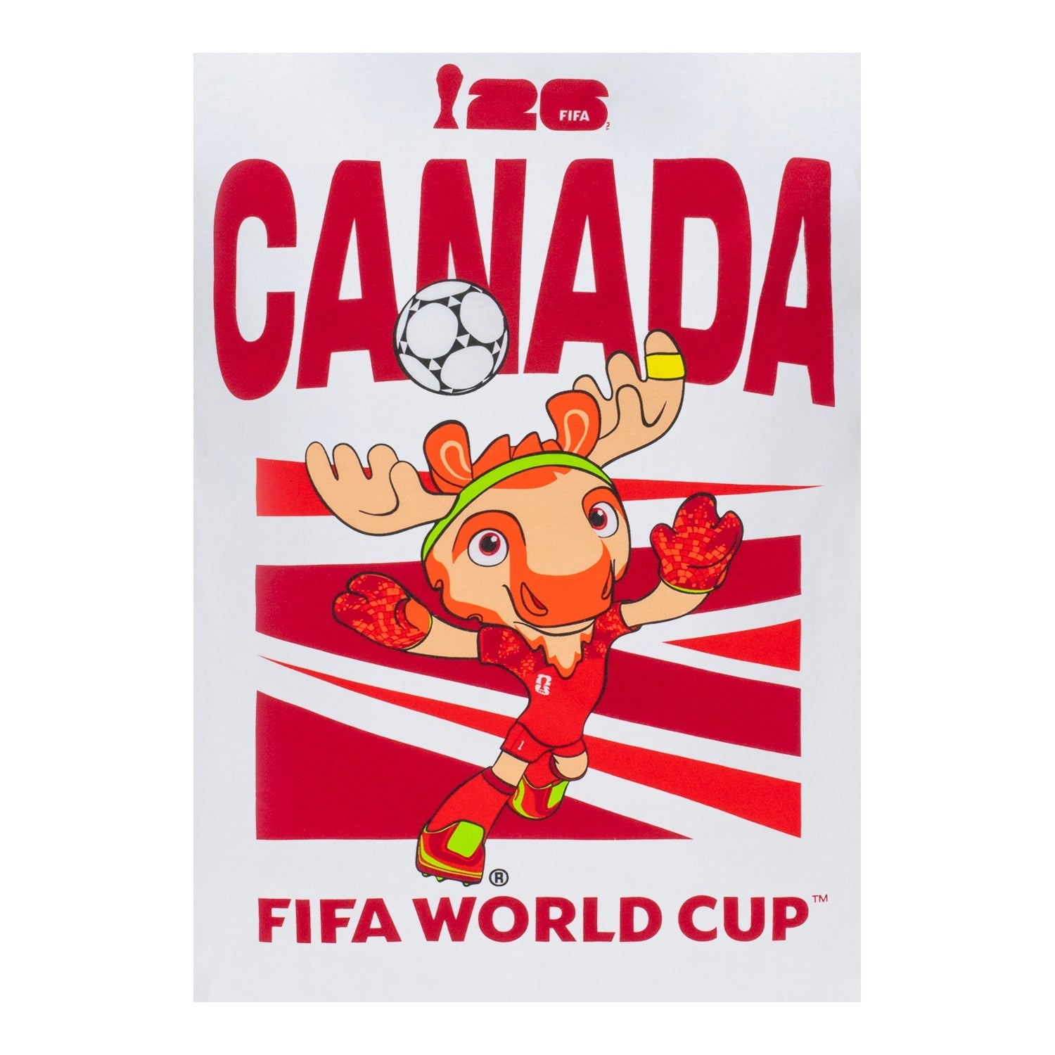 FIFA World Cup 2026™  Canada Mascot White T-Shirt - Unisex