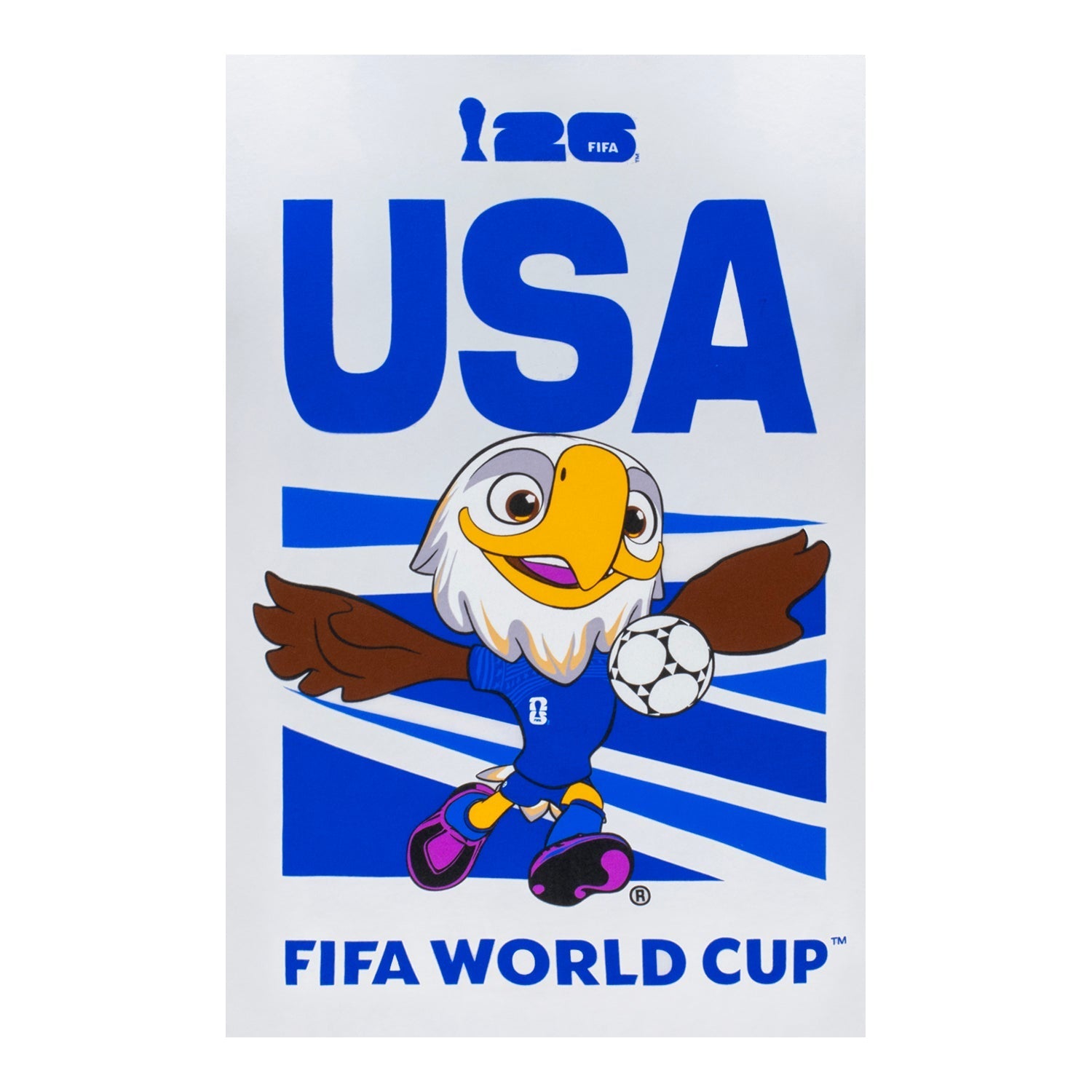 FIFA World Cup 2026™  USA Mascot White T-Shirt - Unisex