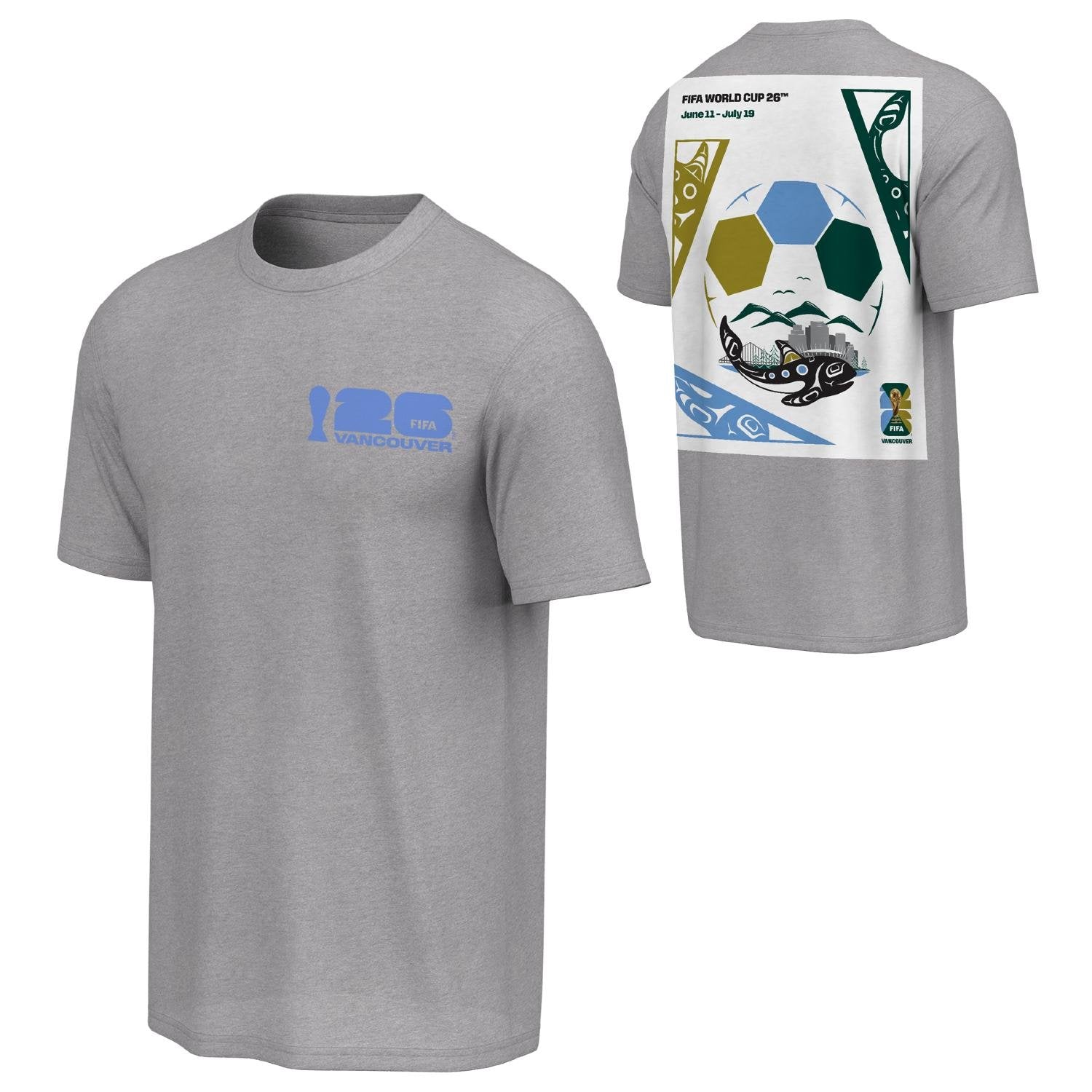 FIFA World Cup 2026™  Vancouver Poster Grey T-Shirt [ENG] - Unisex