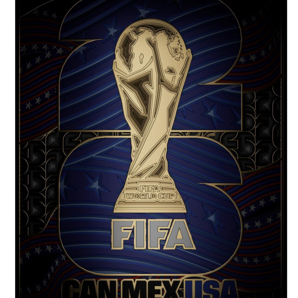 FIFA World Cup 2026™  USA Host Country Emblem 3D Wood Art Frame