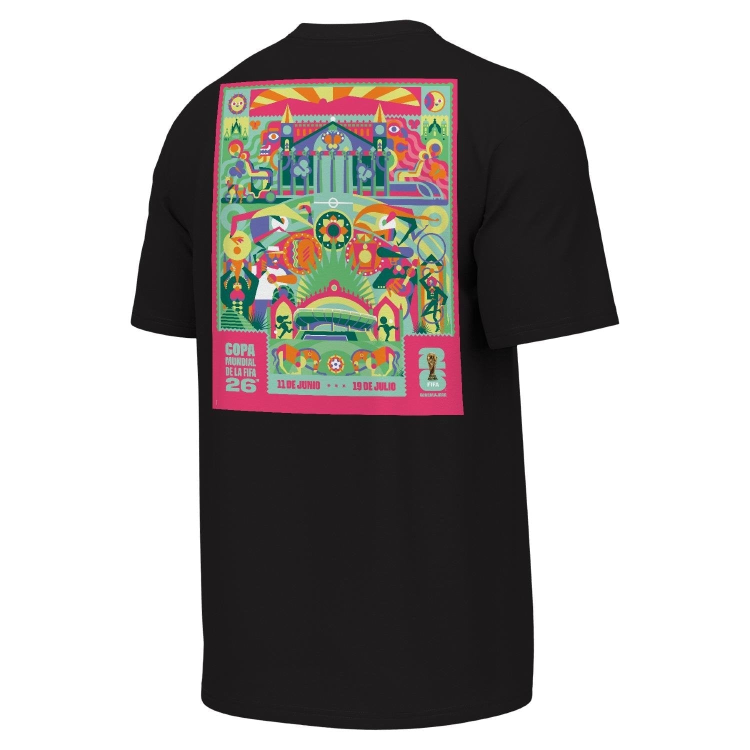 FIFA World Cup 2026™  Guadalajara Poster Black T-Shirt - Unisex