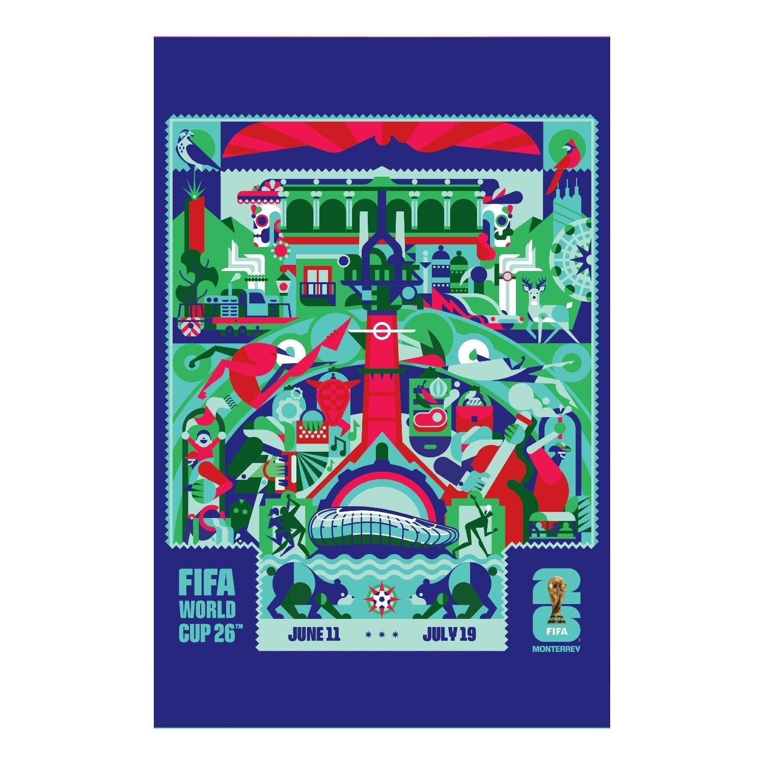 FIFA World Cup 2026™  Monterrey Host City Poster