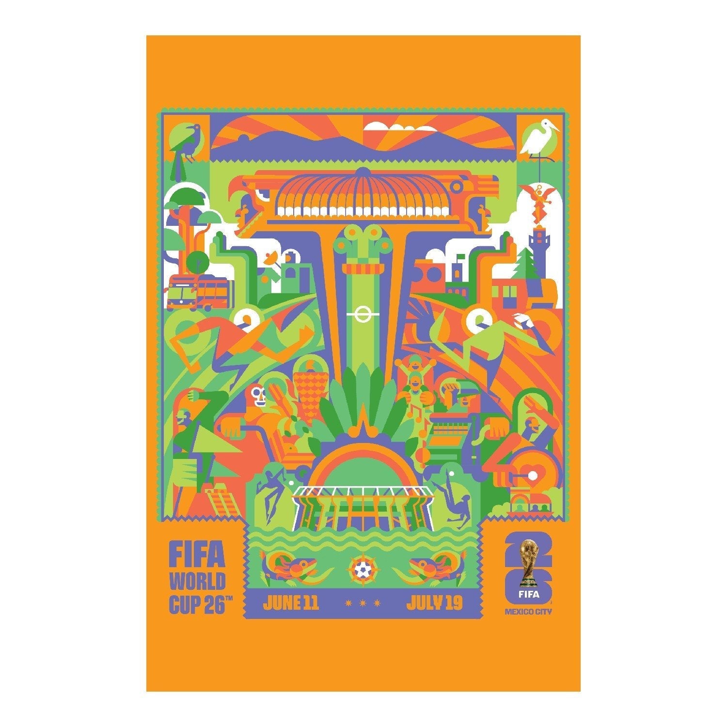 FIFA World Cup 2026™  Mexico City Host City Poster