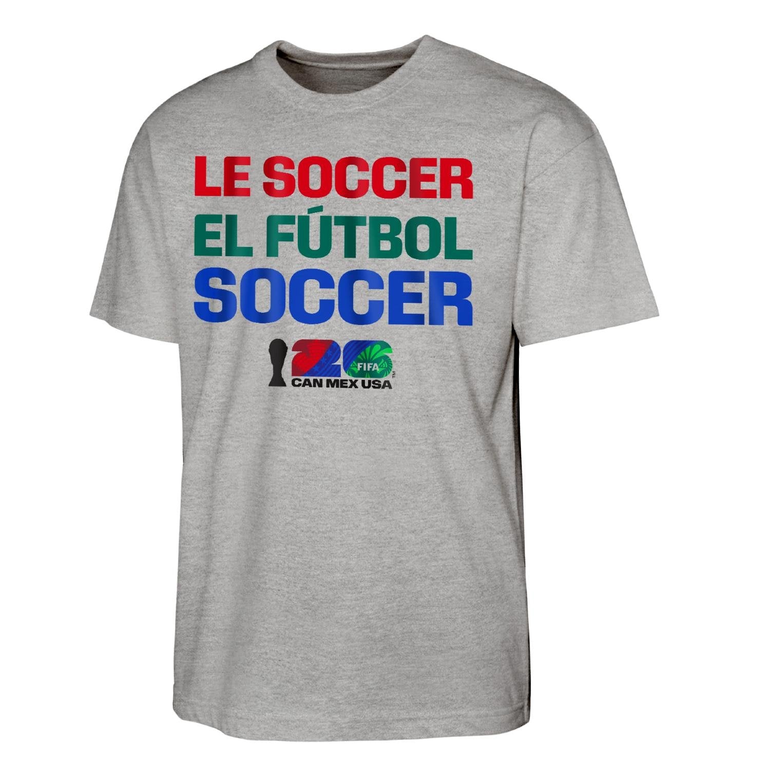 FIFA World Cup 2026™  Language Grey T-Shirt - Unisex