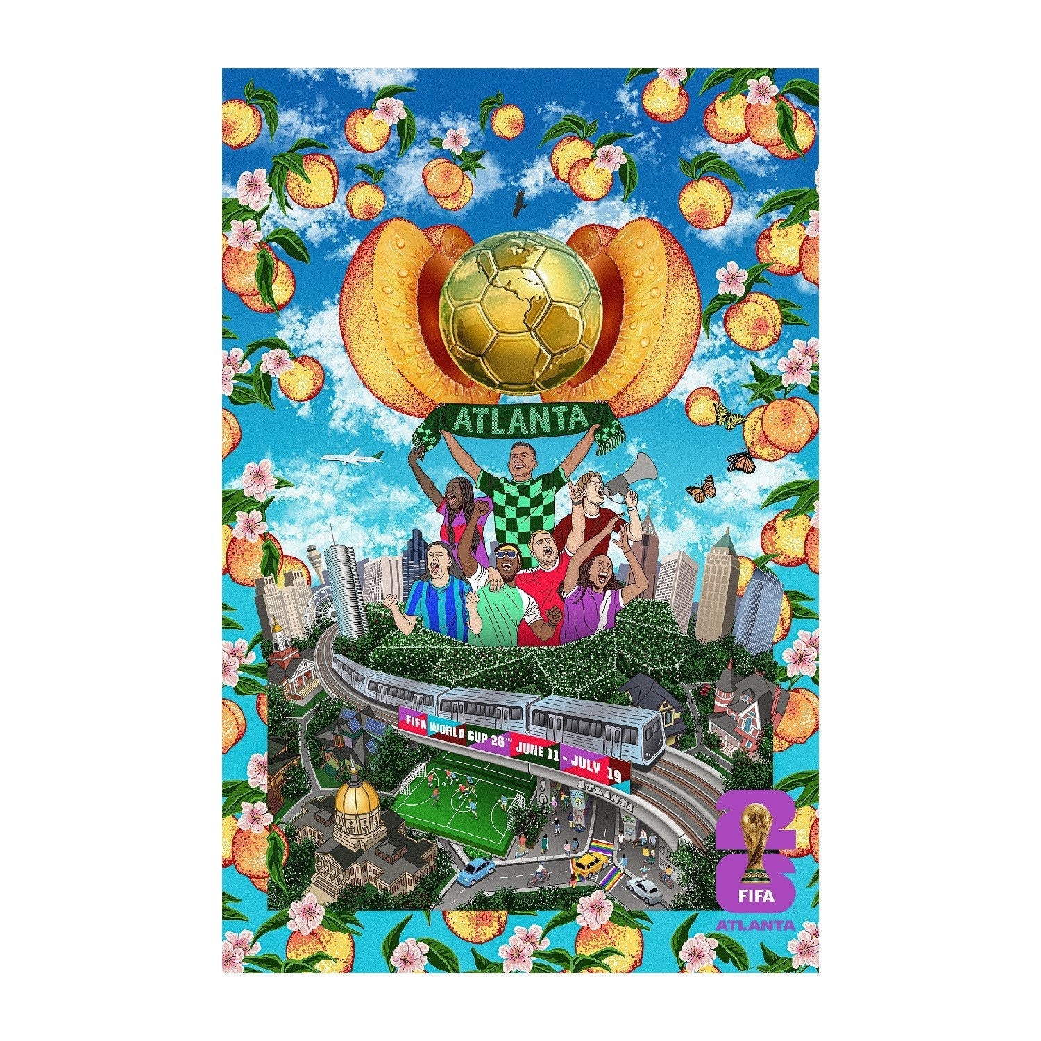 FIFA World Cup 2026™  Atlanta Host City Poster