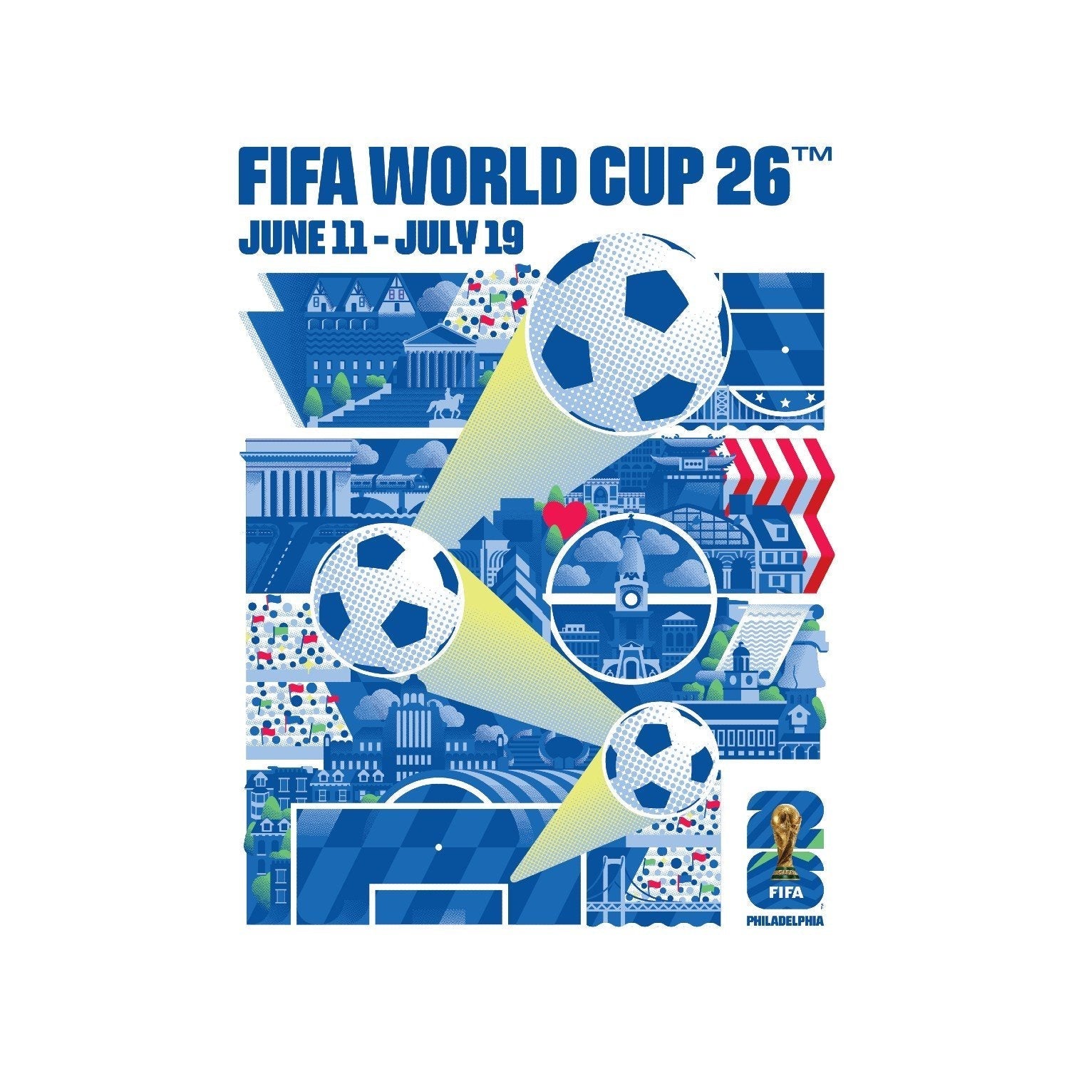 FIFA World Cup 2026™  Philadelphia Host City Poster