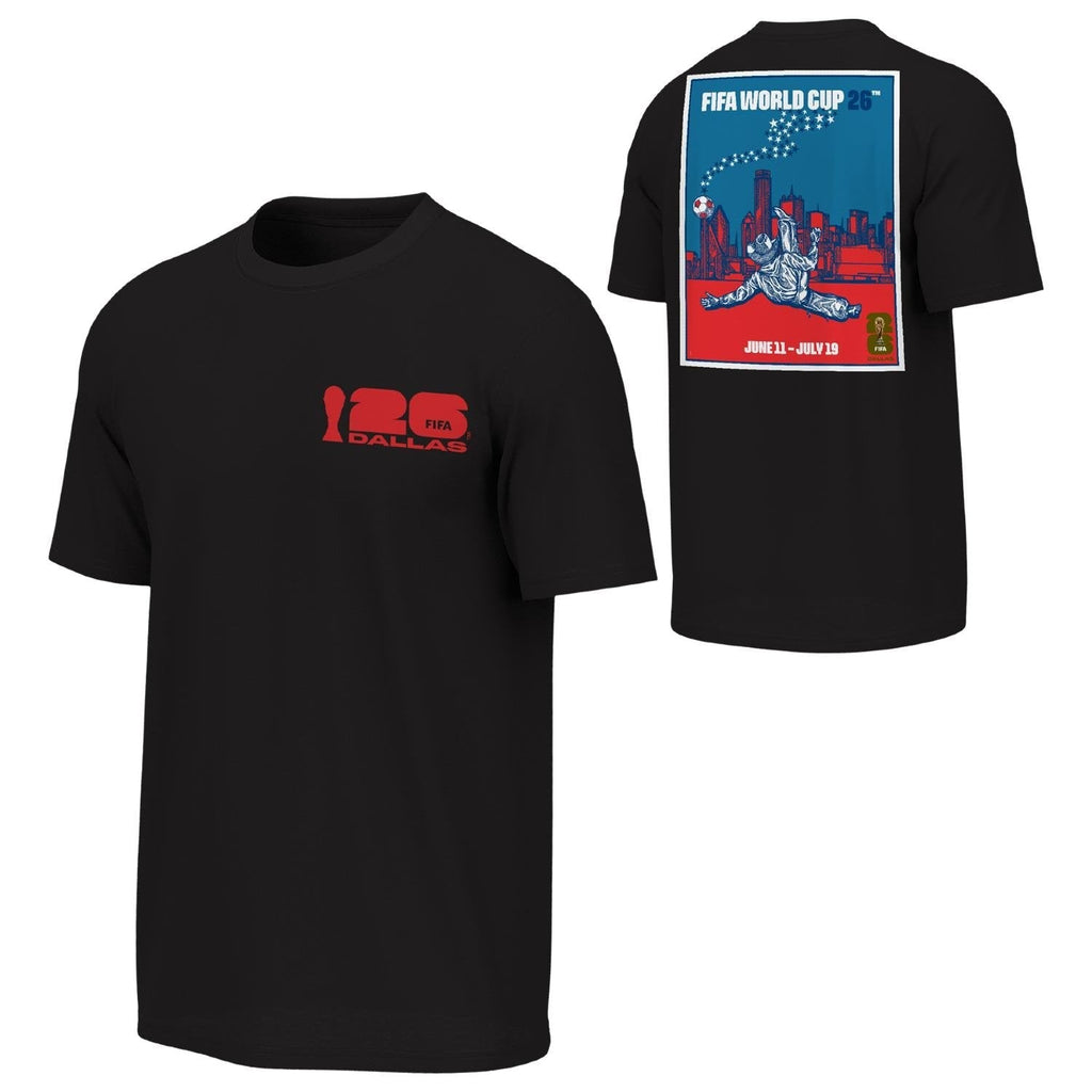 FIFA World Cup 2026™  Dallas Poster Black T-Shirt - Unisex