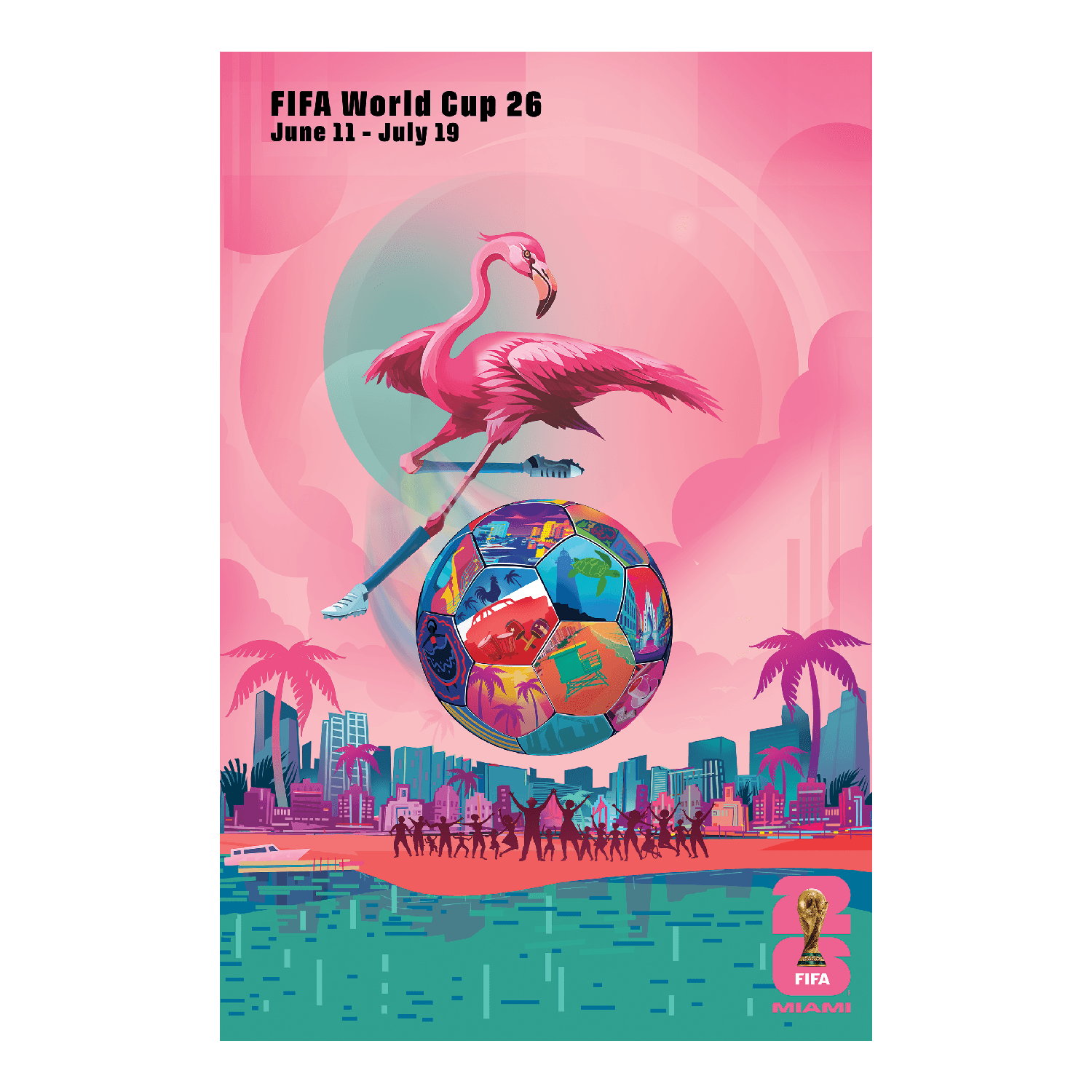 FIFA World Cup 2026™  Miami Host City Poster
