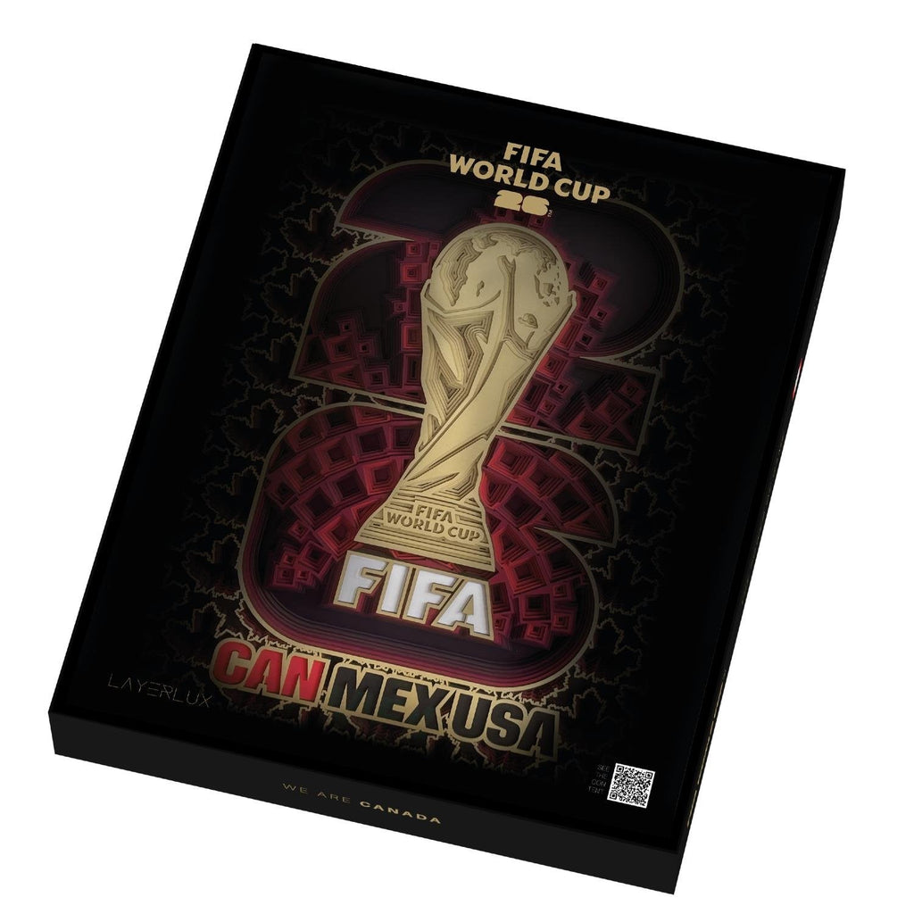 FIFA World Cup 2026™  Canada Host Country Emblem 3D Wood Art Frame