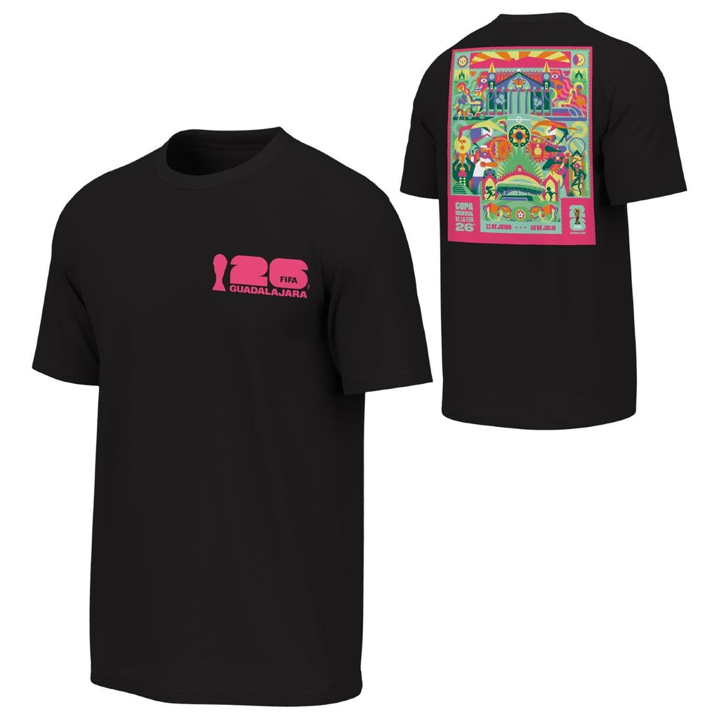 FIFA World Cup 2026™  Guadalajara Poster Black T-Shirt - Unisex