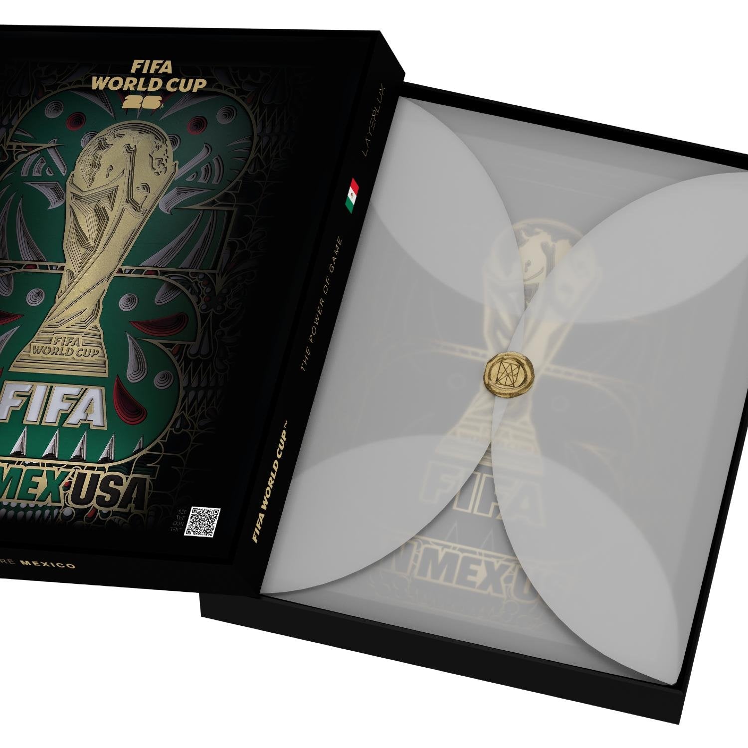 FIFA World Cup 2026™  Mexico Host Country Emblem 3D Wood Art Frame
