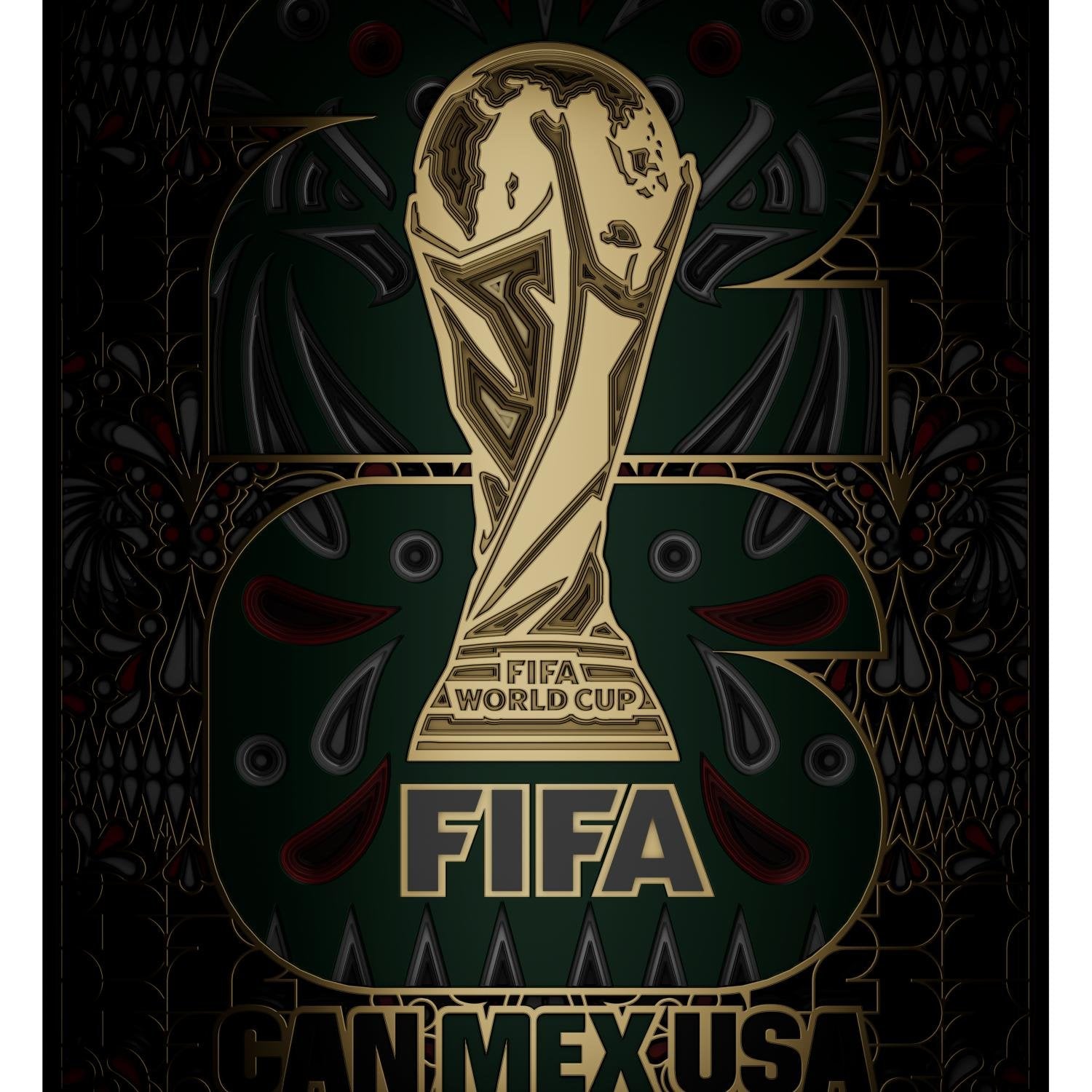 FIFA World Cup 2026™  Mexico Host Country Emblem 3D Wood Art Frame