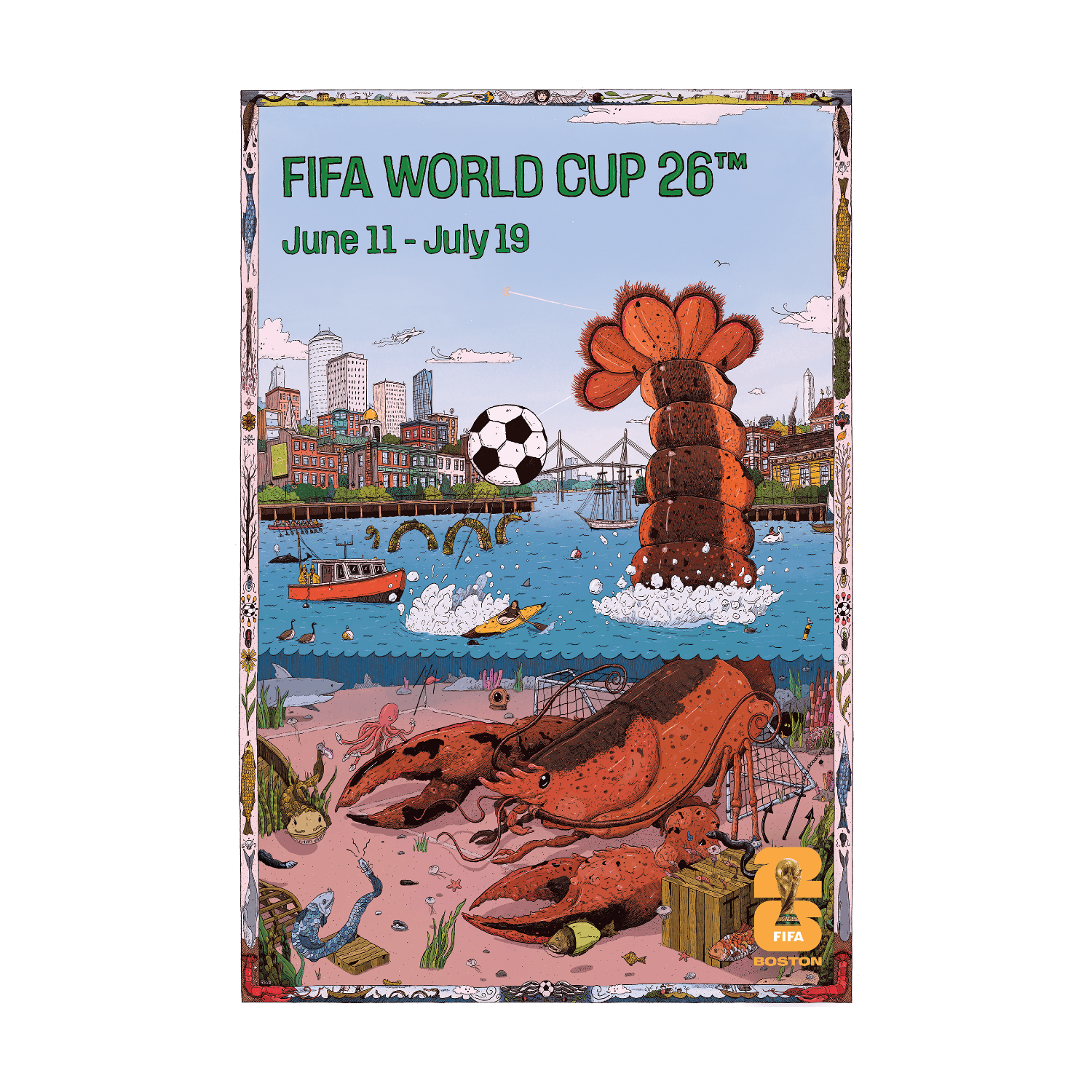 FIFA World Cup 2026™  Boston Host City Poster