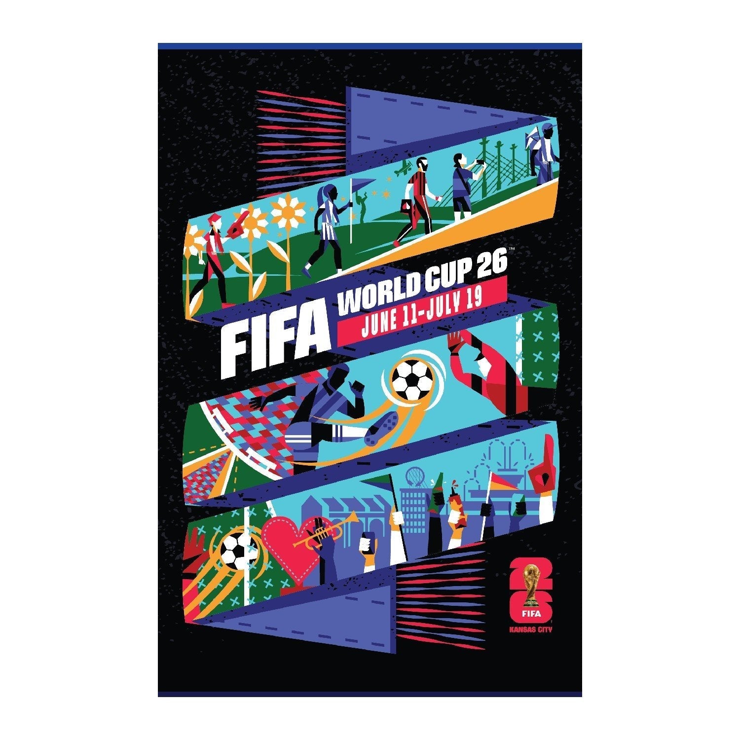 FIFA World Cup 2026™  Kansas City Host City Poster