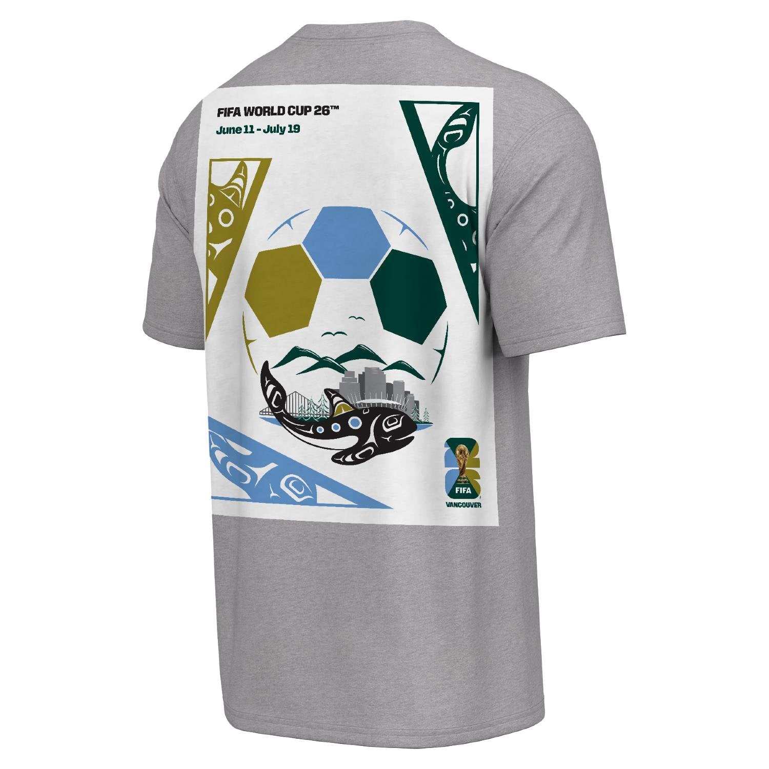 FIFA World Cup 2026™  Vancouver Poster Grey T-Shirt [ENG] - Unisex