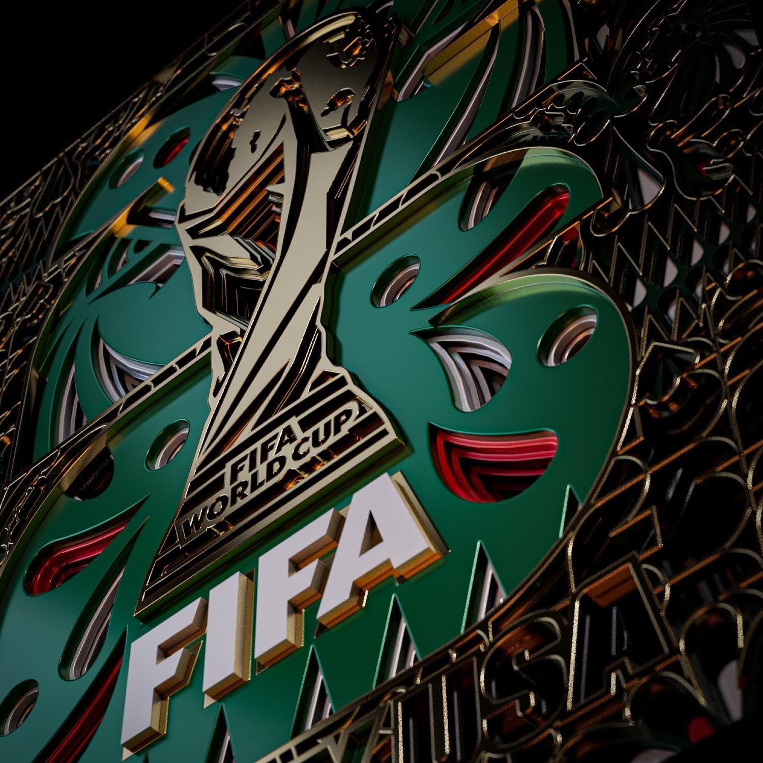 FIFA World Cup 2026™  Mexico Host Country Emblem 3D Wood Art Frame