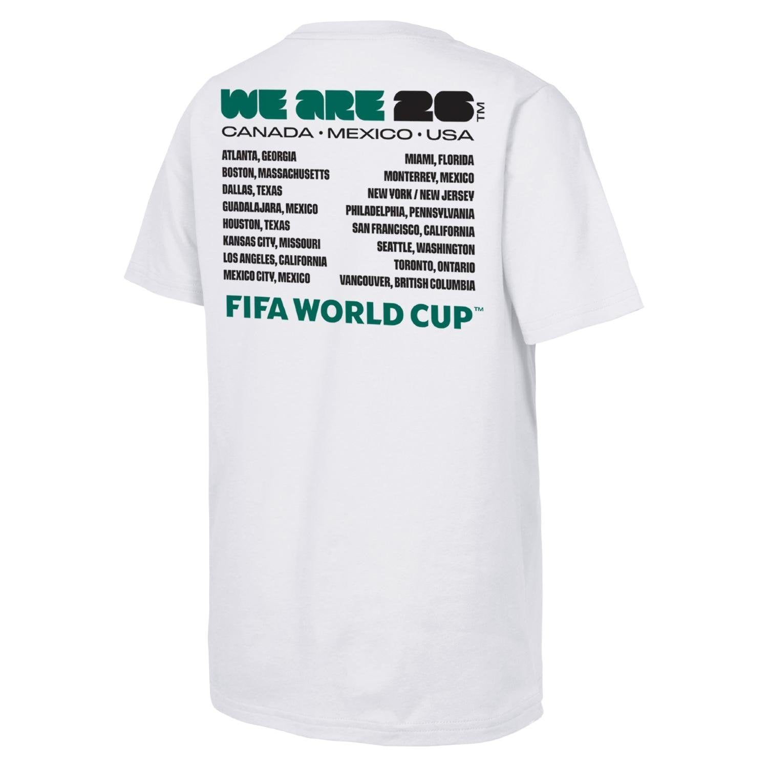 FIFA World Cup 2026™  'We Are' Emblem and Cities T-Shirt - Unisex
