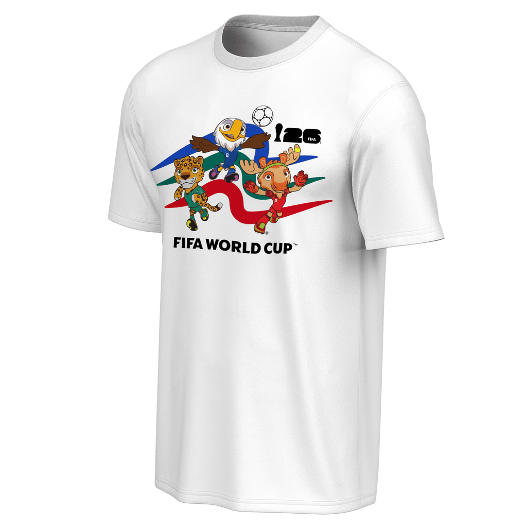 FIFA World Cup 2026™  Mascot Crew White T-Shirt - Unisex
