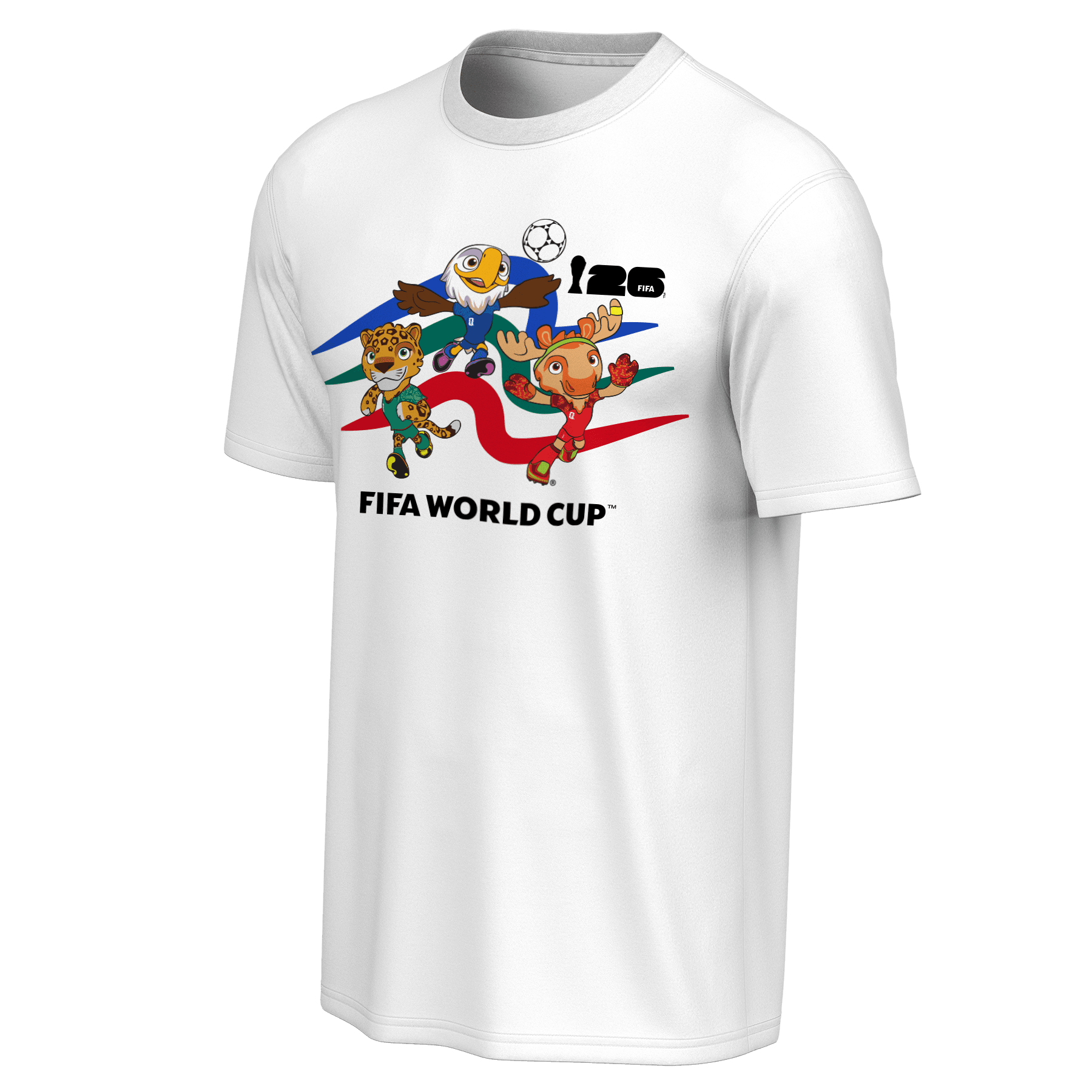 FIFA World Cup 2026™  Mascot Crew White T-Shirt - Unisex