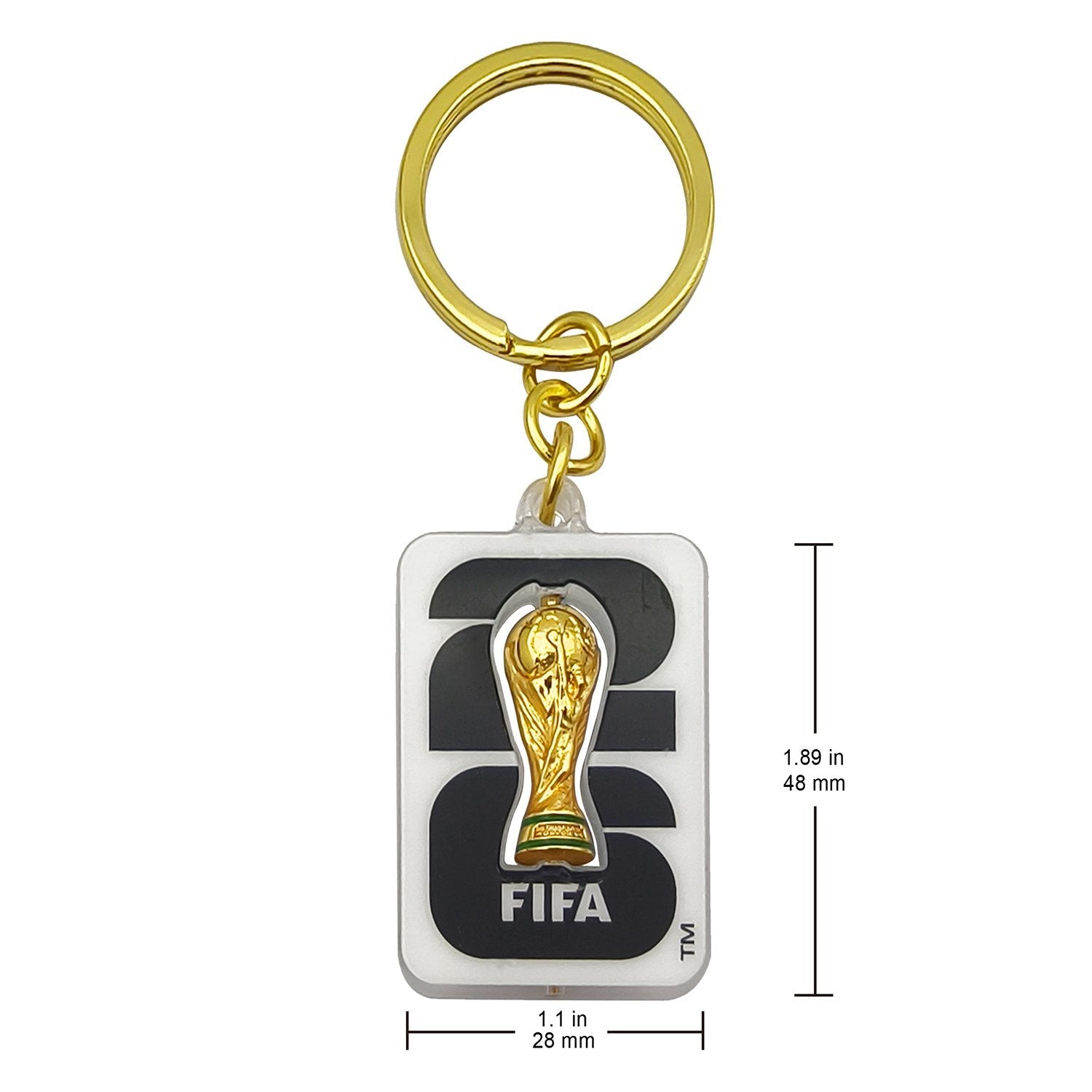 FIFA World Cup 2026™  3D Emblem Trophy Rotating Keychain